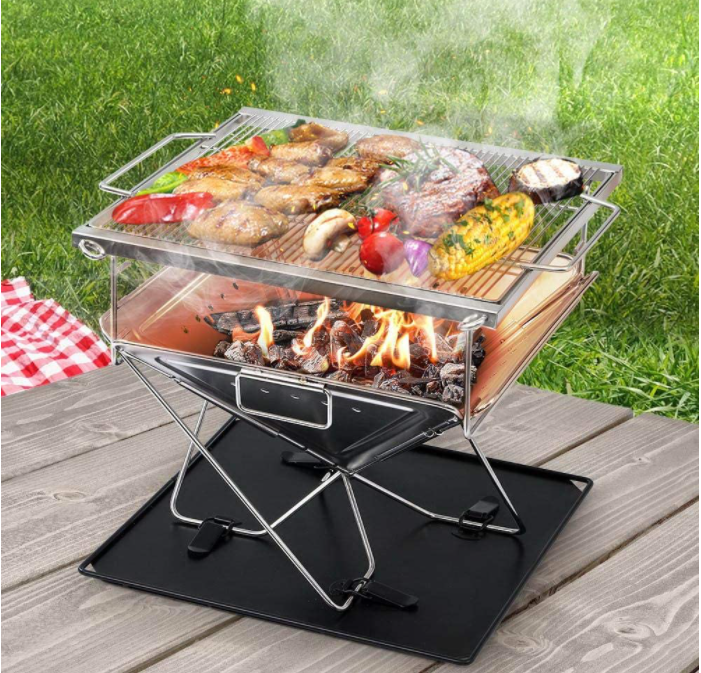 Portable Fire Pit & Grill