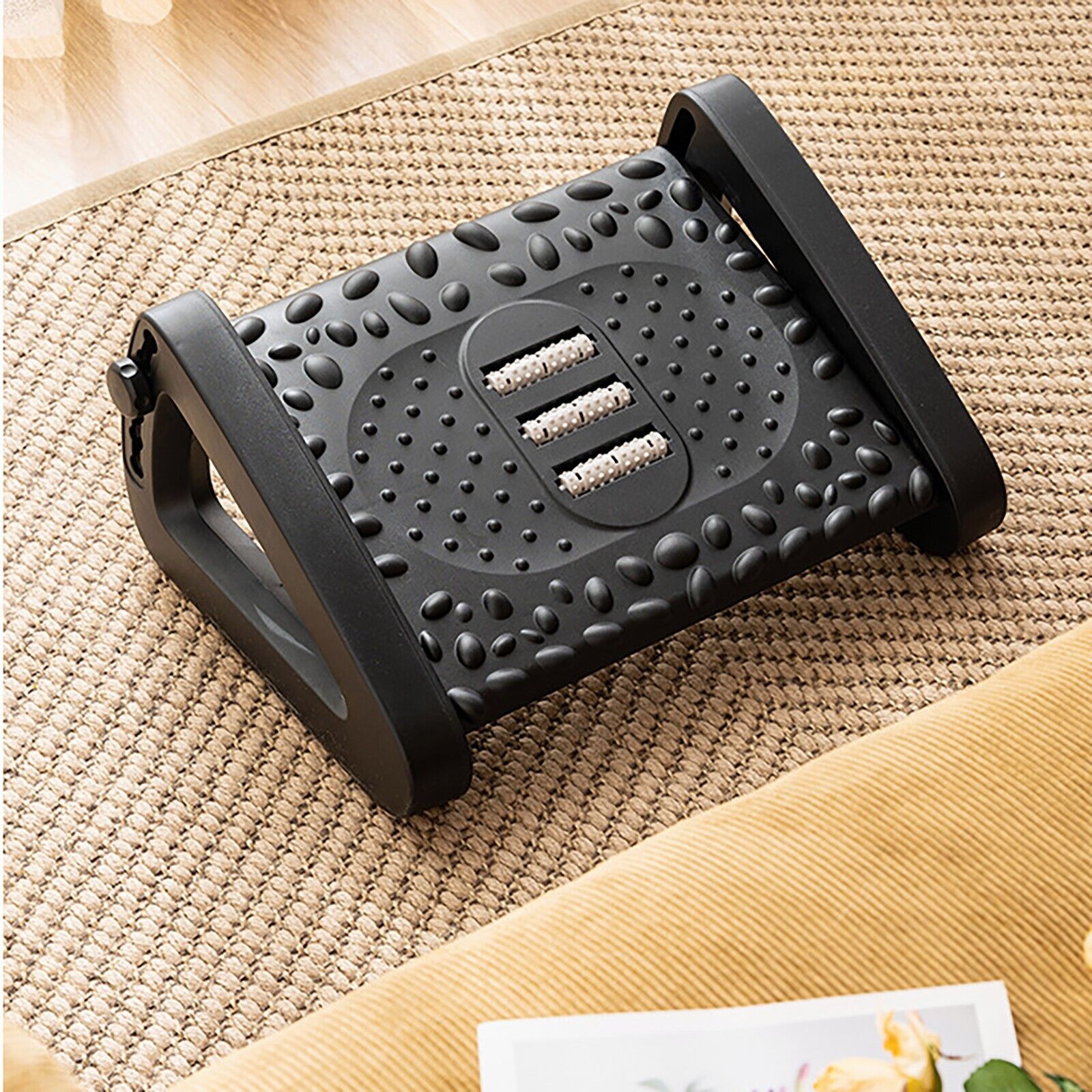 Ergonomic Footrest With Massaging Rollers – Everyday Living Australia