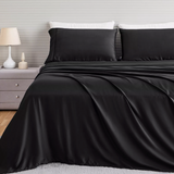 Luxury Bamboo Sheet Set 2000TC (Flat & Fitted Sheets Included) + FREE Pillowcases